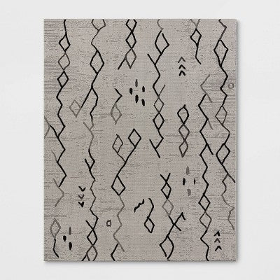  Grace Sketch Diamond Indoor/Outdoor Rug - Black/White - Project 62™