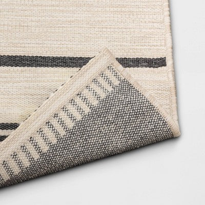  5' X 7' Outdoor Rug Multitier Bars Gray/Cream - Project 62™