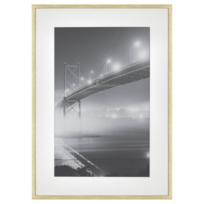  Thin Metal Matted Gallery Frame Gold - Project 62