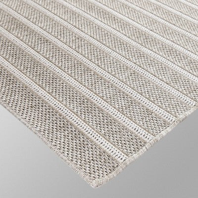  9' X 12' Uniform Stripe Outdoor Rug Cream - Project 62™