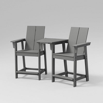  Moore 3pc POLYWOOD Patio Counter Chair Set With Connecting Table - Project 62™ 