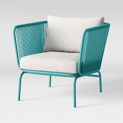  Fisher 2pk Patio Club Chairs -Blue-Green - Project 62™