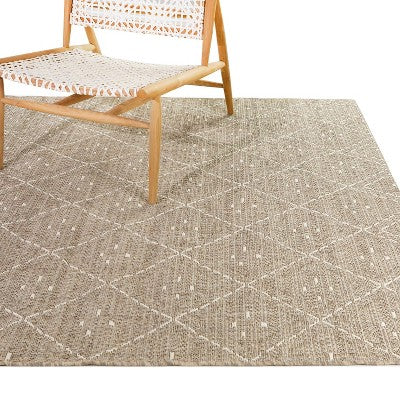  Small Diamond Outdoor Rug Taupe - Project 62™