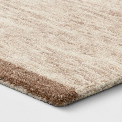  Fairwood Hand Tufted Wool Color Block Area Rug Natural - Project 62™