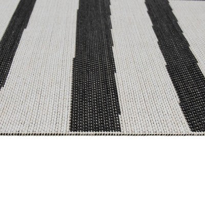  7'x10' Mod Directional Lines Outdoor Rug Black - Project 62™