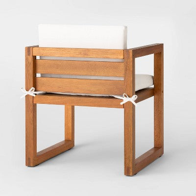  Kaufmann 2pk Wood Patio Arm Chairs - Natural - Project 62™