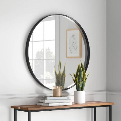  30" Flush Mount Round Decorative Wall Mirror - Project 62™