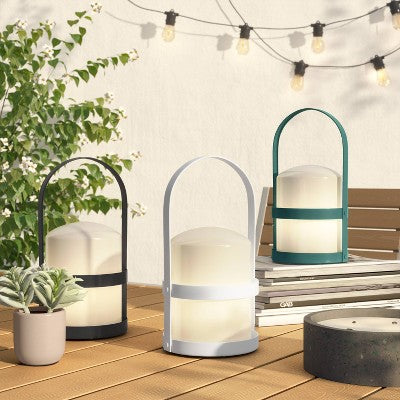  Silo Outdoor Lantern With Handle Teal Green - Project 62™