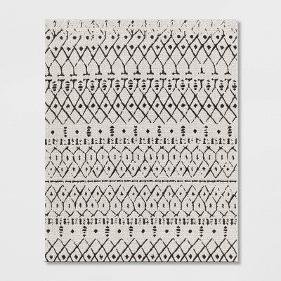  Grace Geometric Indoor/Outdoor Rug Black/White - Project 62™