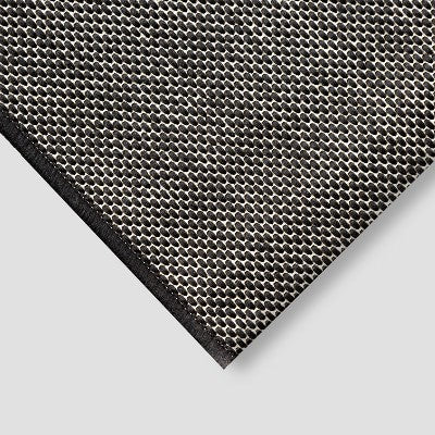  5' X 7' Modern Sun Outdoor Rug Black - Project 62™
