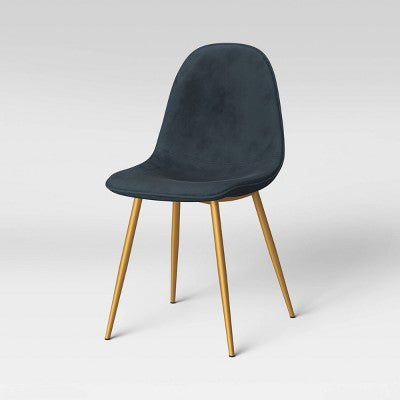  Copley Velvet Dining Chair With Brass Leg - Project 62