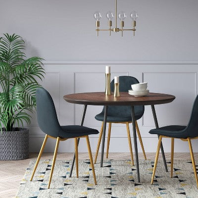  Copley Velvet Dining Chair With Brass Leg - Project 62