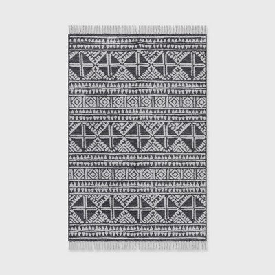  Outdoor Rug Tasseled Charcoal - Project 62™